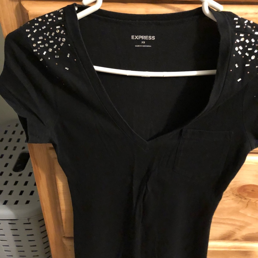 Express embellished T-shirt